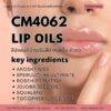 CM4062 รับผลิต LIP OIL รับผลิตลิปออยล์บำรุงริมฝีปากอวบอิ่ม ดูชุ่มชื้น ฉ่ำวาว