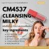 CM4537 รับผลิต CLEANSING MILK รับผลิตคลีนซิ่งน้ำนมล้างเครื่องสำอาง ช่วยปรับความสมดุลตามธรรมชาติระหว่างผิว สูตร CUTIBIOME CLR และ AFFIPORE