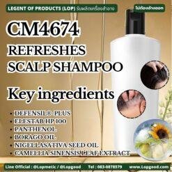CM4674 รับผลิตREFRESHES SCALP SHAMPOO สูตร DEFENSIL®-PLUS และ ELESTAB HP 100 รับผลิตแชมพูทำความสะอาดและบำรุงเส้นผมหนังศีรษะ สำหรับผู้ที่มีแนวโน้มเป็นโรคสะเก็ดเงิน