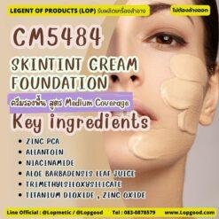CM5484 รับผลิต SKINTINT CREAM FOUNDATION รับผลิตครีมรองพื้น สูตร Medium Coverage