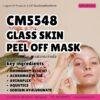 CM5548 รับผลิตGLASS SKIN PEEL OFF MASK รับผลิตมาส์กแบบลอกสูตรผิวกระจ่างใส