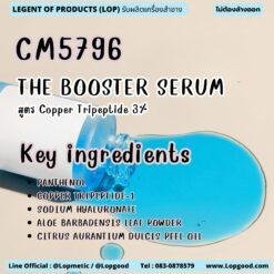 CM5796 รับผลิตTHE BOOSTER SERUM รับผลิตบูสเตอร์เซรั่ม สูตร Copper Tripeptide 3%
