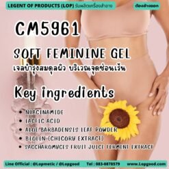 CM5961 รับผลิตSOFT FEMININE GEL รับผลิตเจลบำรุงสมดุลผิว บริเวณจุดซ่อนเร้น